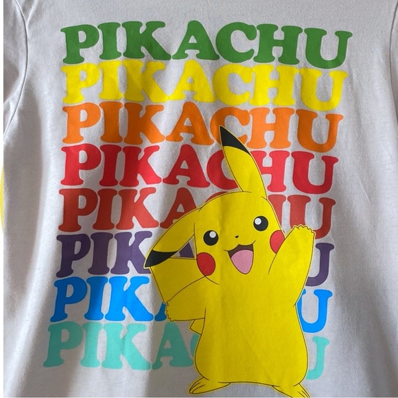 POKÉMON Gray Rainbow Pikachu Tee, Size XL (14-16). - Picture 4 of 10